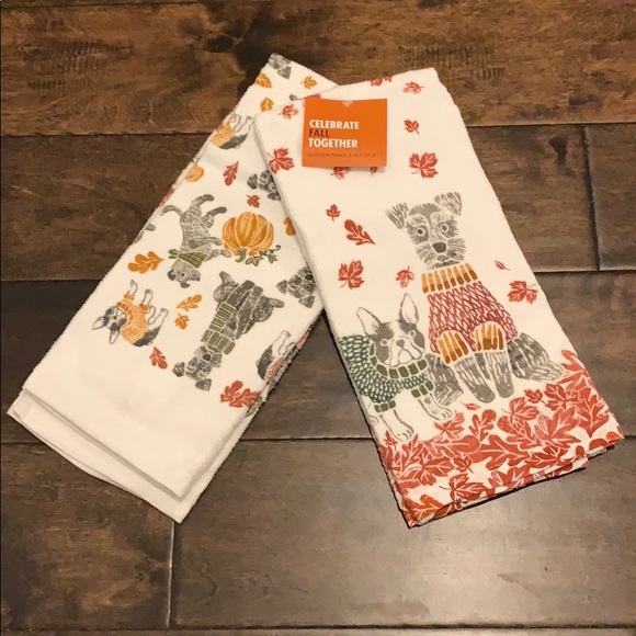 Kohl's Other - NWT KOHL’S 100% Cotton Dog-Themed Set of Two Kitchen Towels